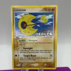 Pokemon Company Lunatone 36/107 EX Deoxys Reverse Holo HP stamped - Image 1