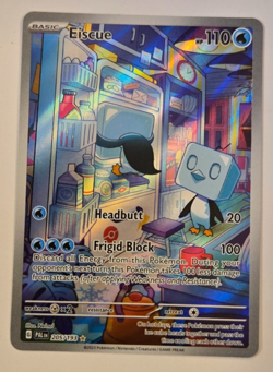 Pokemon TCG Eiscue Full Art Holo 205/193 - SV02: Paldea Evolved - Image 2