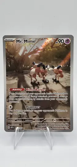 Pokemon Mr. Mime - Illustration Rare - 179/165 - 151 Scarlet & Violet Sku2 - Image 1