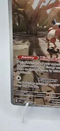 Pokemon Mr. Mime - Illustration Rare - 179/165 - 151 Scarlet & Violet Sku2 - Image 5