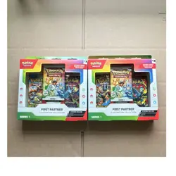 Pokemon TCG First Partner Illustration Collection Series 1 Promo Box 2 Boxes - Image 1