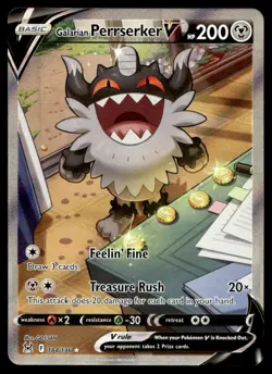 Galarian Perrserker V (Alternate Art) SWSH11: Lost Origin 184/196 Pokemon TCG - Image 1