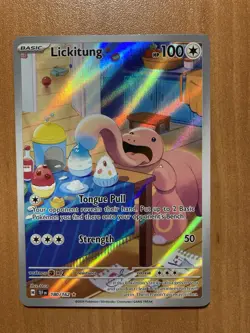 Pokemon Lickitung Temporal Forces Illustration Rare Full Art 180 LP Fast Ship - Image 1