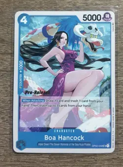One Piece Paramount War Pre-Release Boa Hancock OP02-059 NM - Image 1