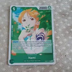 Bandai One Piece Card Game Nami Character EB02-017 English Cost 1 - Image 1
