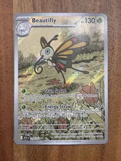 Pokemon TCG Beautifly 219/217 Ascended Heroes Illustration Rare NM Card - Image 1