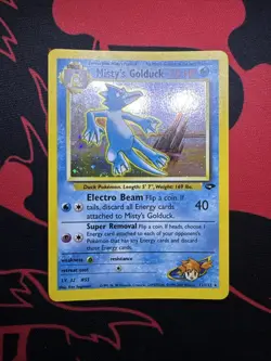 Misty's Golduck 12/132 Holo Rare Gym Challenge Pokemon Card - HP/MP - Image 1