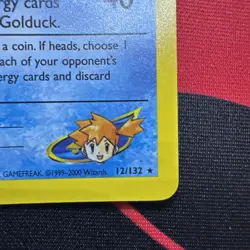 Misty's Golduck 12/132 Holo Rare Gym Challenge Pokemon Card - HP/MP - Image 3