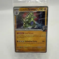 Pokemon Center Team Rocket's Tyranitar Promo Destined Rivals 096/182 Sealed - Image 1