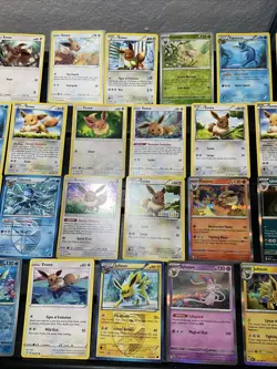 (30) EEVEE CARDS LOT VTG GLACEON LEAFEON ESPEON JOLTEON EVOLUTION Holo Plasma - Image 3