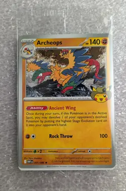Pokemon Archeops Field Museum Exclusive Promotional Card - New and Sealed! - Image 1