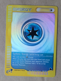 Cyclone Energy 143/144 Skyridge Reverse Holo Pokemon Card Uncommon WOTC E Series - Image 1