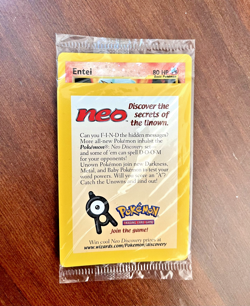 Pokemon WOTC Black Star Promo #34 Entei Reverse Holo Sealed Card 2001 - Image 1