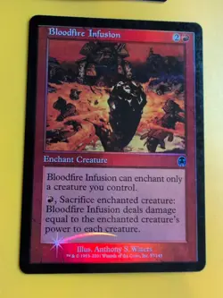 Bloodfire Dwarf & Bloodfire Infusion. Apocalypse. Old Border FOIL. MTG 2 Card. - Image 4