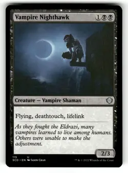 Vampire Nighthawk NM Starter Commander Decks 115 MTG Regular Uncommon - Image 1