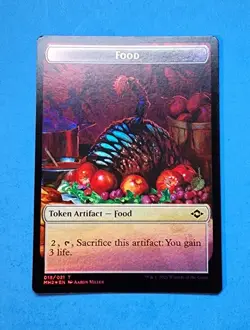 1x Food 018 / Crab 002 Modern Horizons MH1 Token Creature Artifact Mtg Dual Foil - Image 3