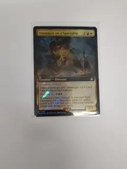 MtG Doctor Who Dinosaurs On A Spaceship Surge Foil Extended Art R 0999 - Image 1