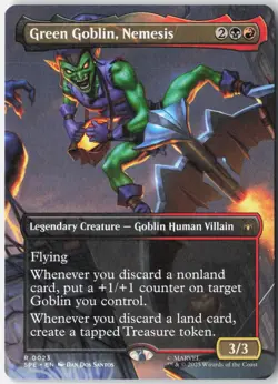 Green Goblin, Nemesis (Borderless) 23 Marvel's Spider-Man: MTG NM - Image 1