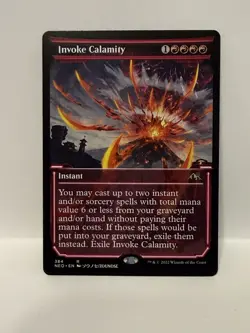 Invoke Calamity (Showcase) - Kamigawa: Neon Dynasty (NEO) Rare 384 Near Mint MTG - Image 1