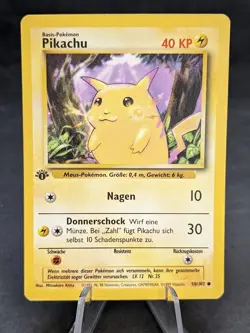 Pikachu 58/102 | Pokemon TCG | Base Set 1st Edition | GERMAN | MP - Image 1