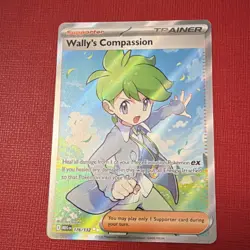 Pokemon TCG Wally's Compassion Ultra Rare Full Art Me01 Holo 176/132 - Image 1