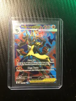 160/132 Mega Lucario ex Pokemon ME Mega Evolution Holo English Near Mint - Image 1