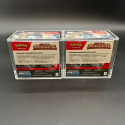 Lot (2) Pokemon TCG Paldea Evolved SV02 Booster Boxes SEALED/NEW w/ Acrylic - Image 2