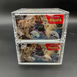 Lot (2) Pokemon TCG Paldea Evolved SV02 Booster Boxes SEALED/NEW w/ Acrylic - Image 3