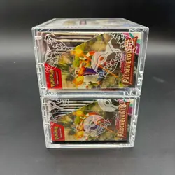 Lot (2) Pokemon TCG Paldea Evolved SV02 Booster Boxes SEALED/NEW w/ Acrylic - Image 5