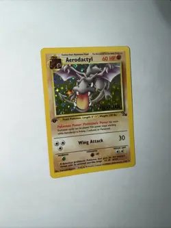 Pokemon TCG Aerodactyl (Prerelease) 1st Edition 01/62 - Image 1