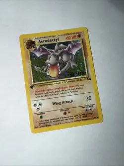 Pokemon TCG Aerodactyl (Prerelease) 1st Edition 01/62 - Image 2
