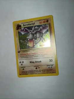 Pokemon TCG Aerodactyl (Prerelease) 1st Edition 01/62 - Image 3