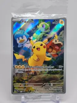 Pikachu 027 Scarlet And Violet Promo Pokemon TCG SEALED Black Star - Image 1