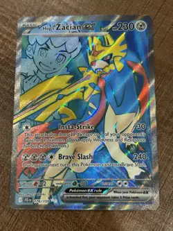 Hop’s Zacian EX Pokemon TCG SV09 Journey Together Ultra Rare Full Art Holo NM - Image 1