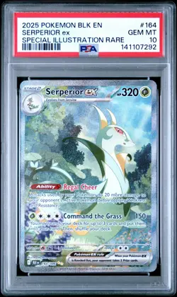 2025 POKEMON BLK EN-BLACK BOLT SPECIAL ILLUSTRATION RARE SERPERIOR EX PSA 10 - Image 1