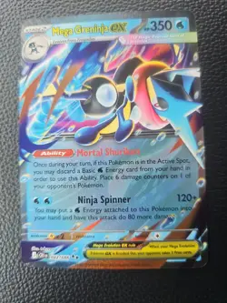Mega Greninja ex 22/86 Double Rare Pokemon Chaos Rising ME04 NM - Image 1