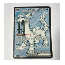 Pokemon Chien-Pao ex 236/193 SV02 Paldea Evolved Basic Water Full Art Holo - Image 1