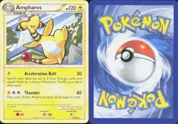 AMPHAROS 14/123 R HEARTGOLD & SOULSILVER POKEMON NM/M - Image 1