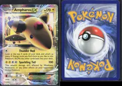 AMPHAROS EX 27/98 HOLO EX RARE ANCIENT ORIGINS POKEMON LP - Image 1