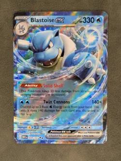 Blastoise ex - 009/165 Pokemon TCG Double Rare SV: Scarlet & Violet 151 NM - Image 1