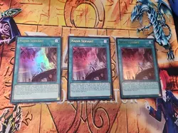 3x Nadir Servant 1st Edition Ultra Rare CH01-EN027 Playset X3 Yugioh NM - Image 1
