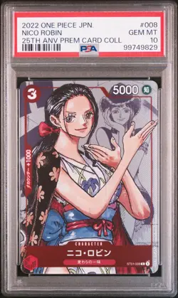 (PSA 10) One Piece Card - 2022 Nico Robin ST01-008 - 25th Anniversary Premium - Image 1