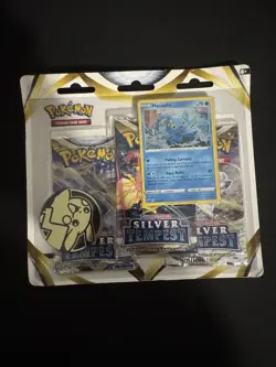 Pokemon TCG Silver Tempest Manaphy Promo 3 Booster Blister Pack New Sealed - Image 1