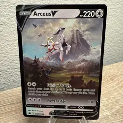 Pokemon TCG Arceus v SWSH204 Black Star Promo Alternate Art NM/M Condition - Image 1