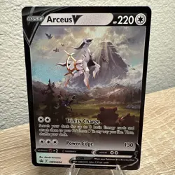 Pokemon TCG Arceus v SWSH204 Black Star Promo Alternate Art NM/M Condition - Image 2