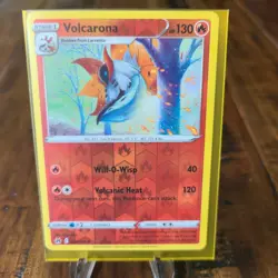 Pack Fresh Pokemon TCG Volcarona Crown Zenith 025/159 Reverse Holo Rare - Image 2