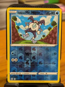 Pokemon TCG Crown Zenith Galarian Mr. Mime Reverse Holo 030/159 - Image 1