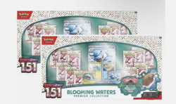 2x Pokemon TCG 151 Blooming Waters Premium Collection Sets Boxes SEALED IN HAND - Image 1