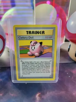 Clefairy Doll 70/102 Pokemon TCG Base Set Shadowless Regular Rare LP - Image 1
