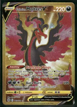 Galarian Moltres V - 183/172 - Pokemon Brilliant Stars Sword Shield Secret NM - Image 1